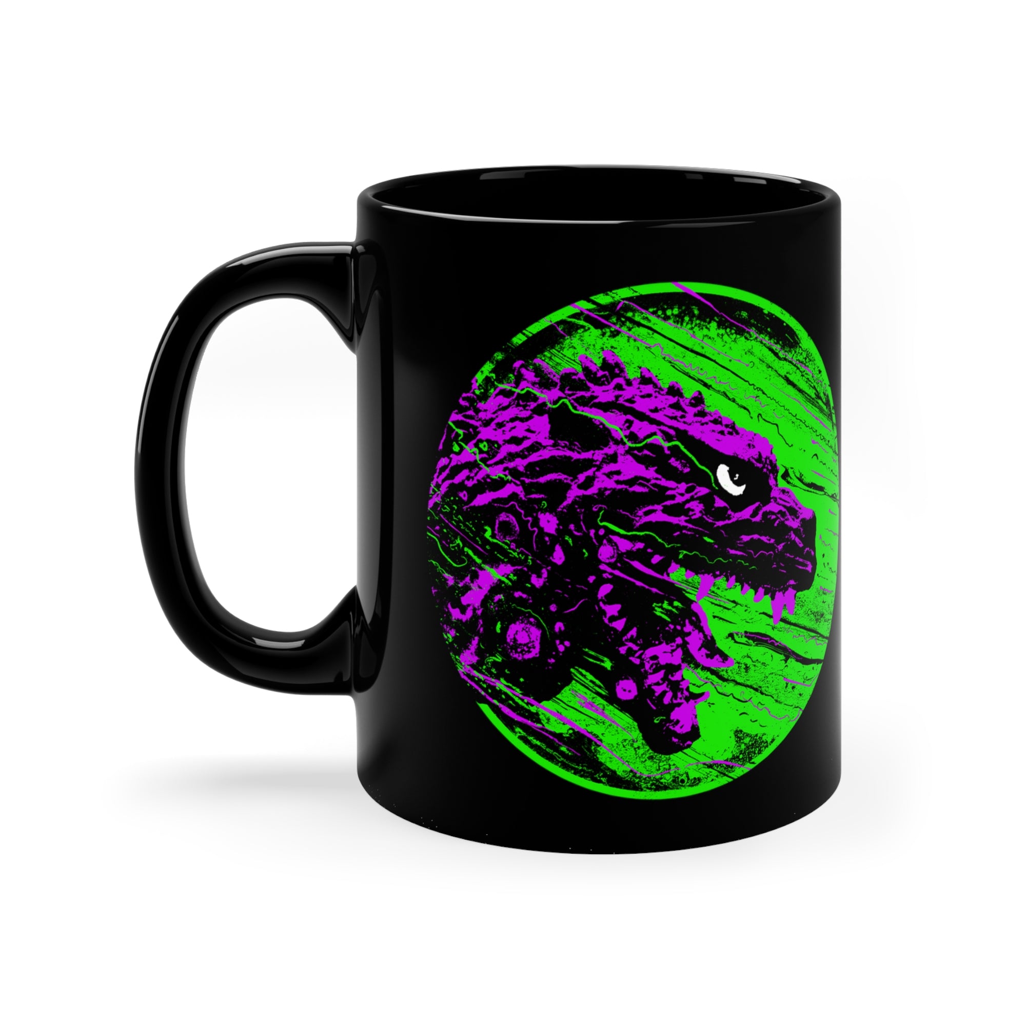 J. Bannon "Destroyer Of Worlds: Pink & Green" 11oz Black Mug