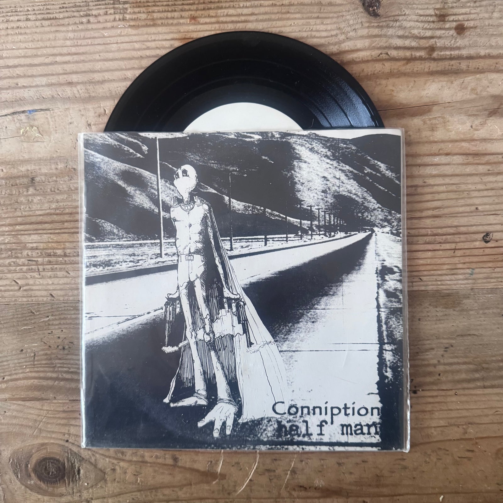 Conniption & Half Man Split 7"EP (1st Press, Blk)