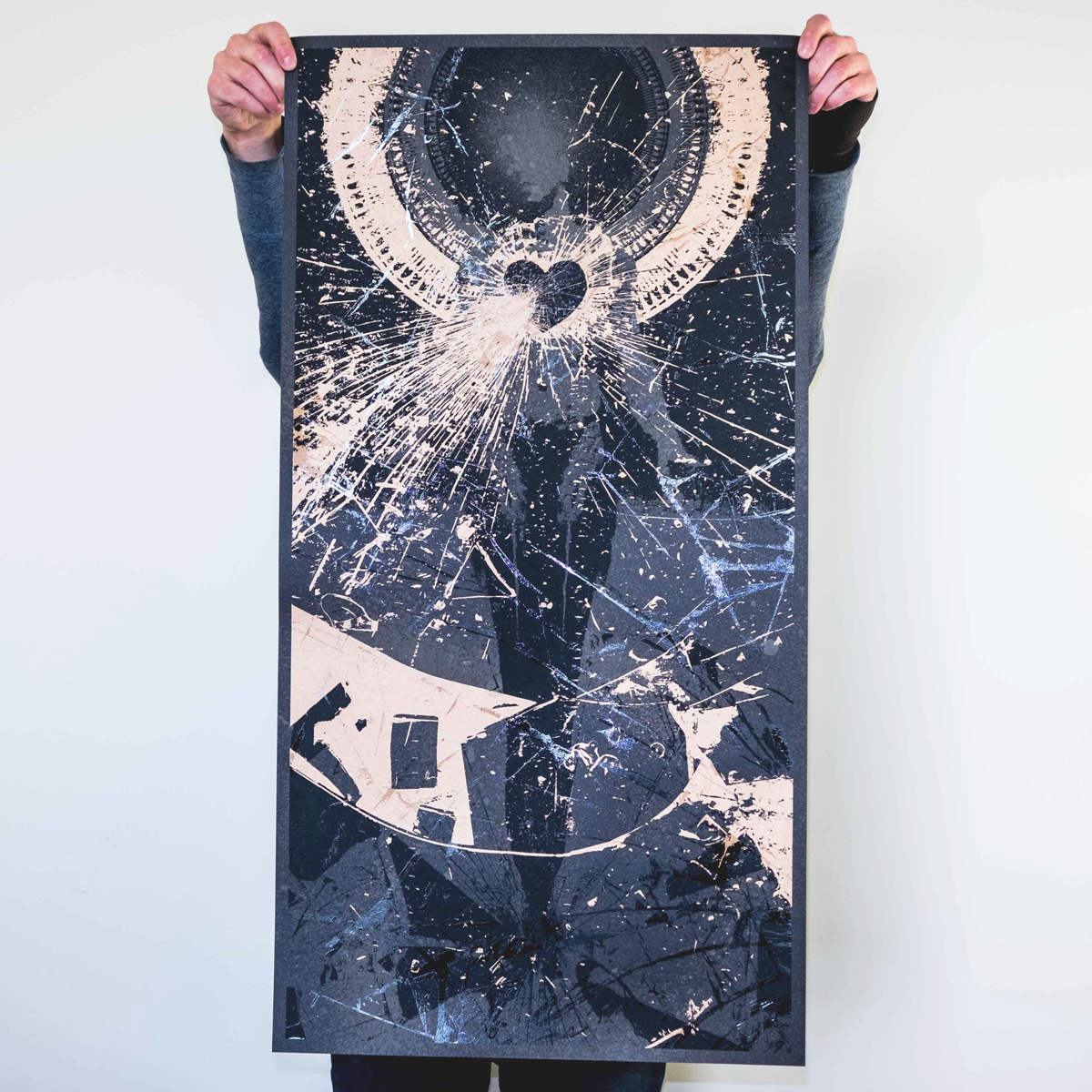 J. Bannon “In Place Apart: Bleached Black Edition” Silkscreened Print