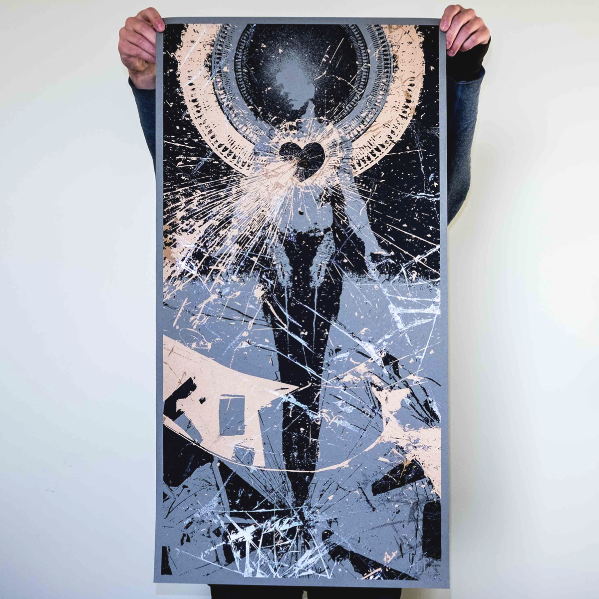 J. Bannon “In Place Apart: Steel Grey Edition” Silkscreened Print