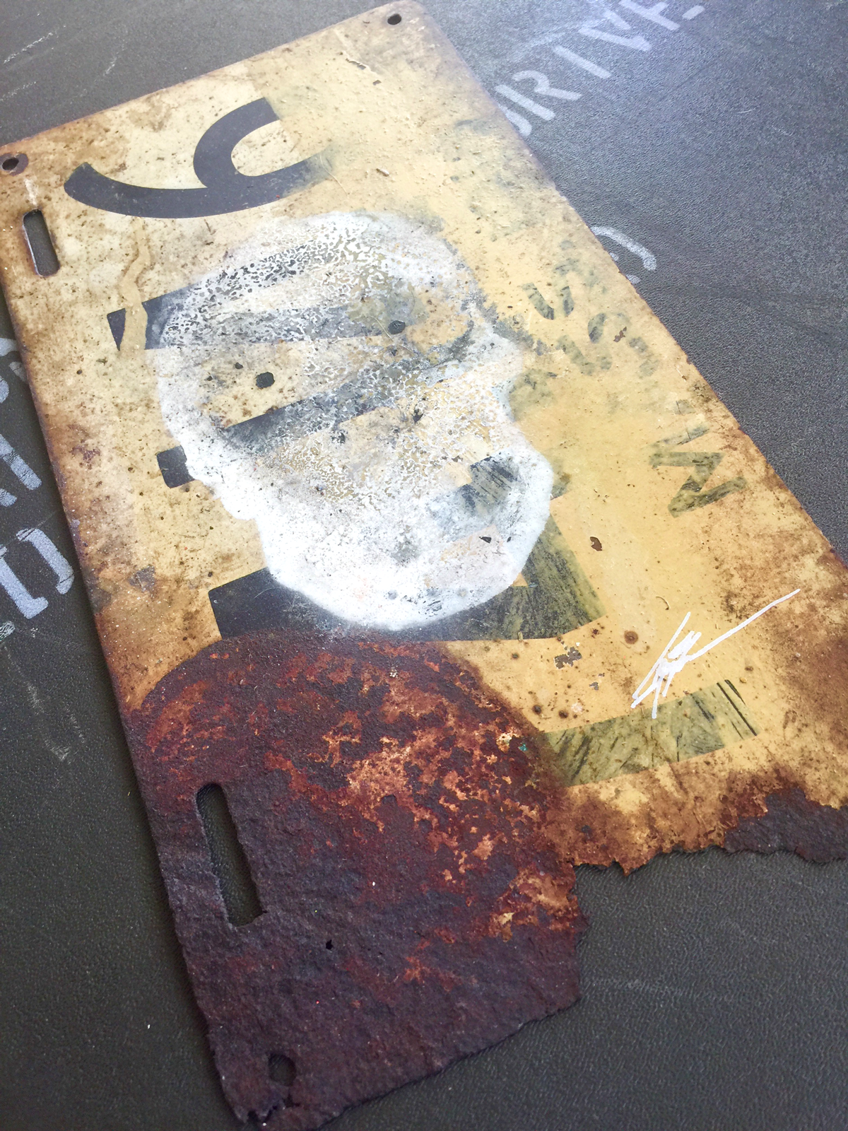 J. Bannon "Skull Study: Two" Original Mixed Media Piece