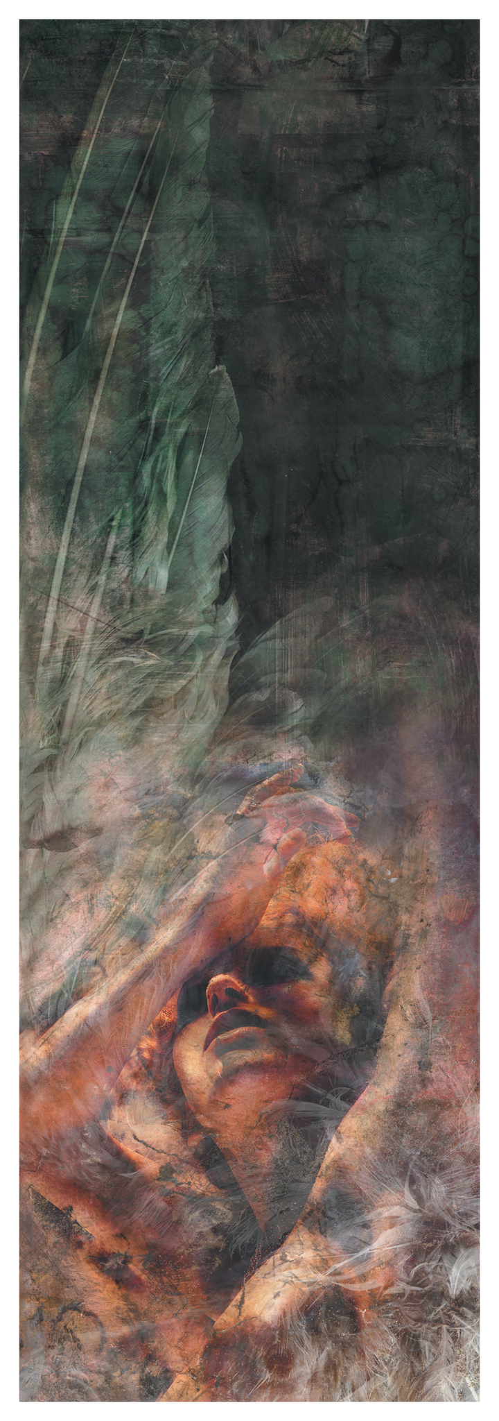 J. Bannon "Unloved & Weeded Out: Hand Marbled Edition" Silkscreened Print